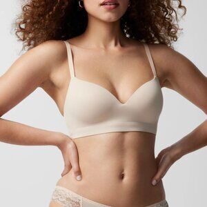 Soma Enbliss Wireless Smooth Pale Sand Contour Cups T-shirt Nude Molded Bra 38C